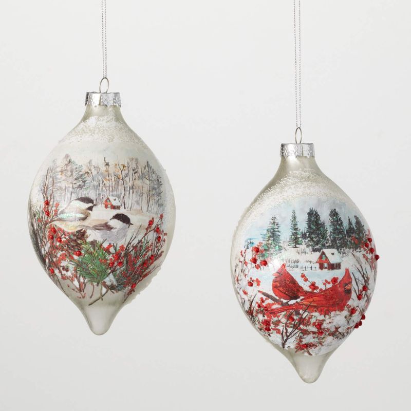 woodland Teardrop Ornament